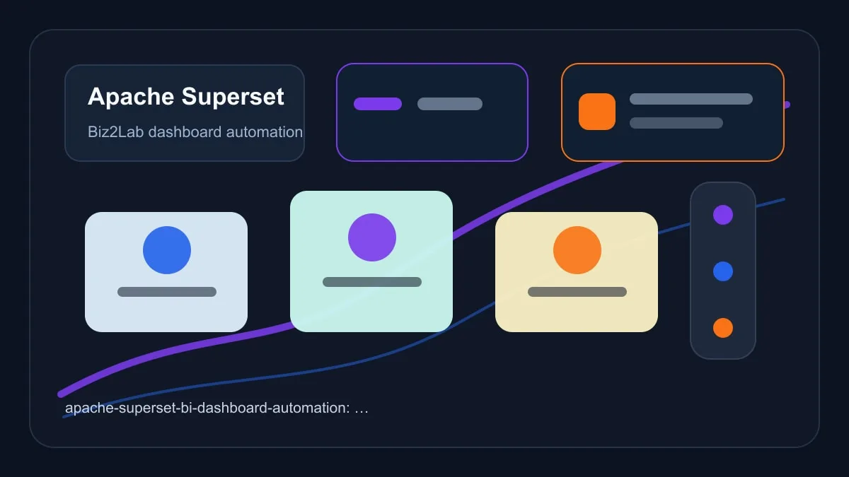 Apache Superset으로 BI 대시보드 자동화를 검토하는 Biz2Lab 분석 이미지